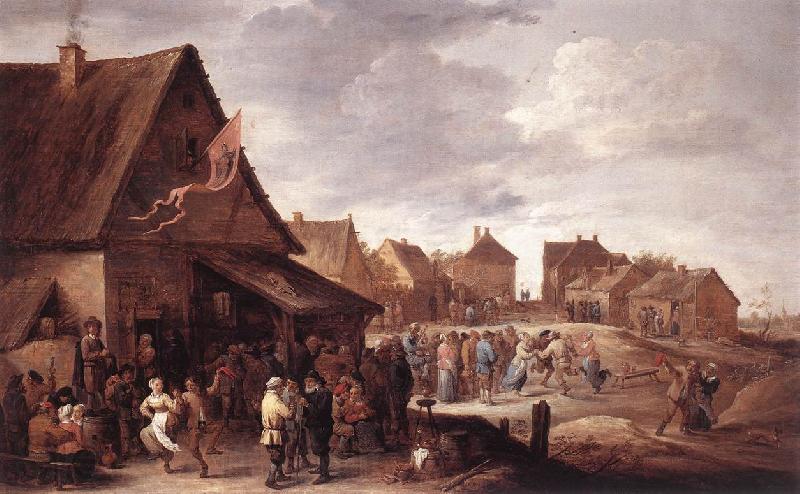 TENIERS, David the Younger Village Feast dtg Germany oil painting art